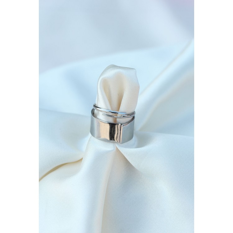 Ayarlamalı Şimşek Model Çift Yüzüğü