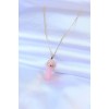 316L Çelik Gold Renk Kristal Pembe Taş Model Kadın kolye 316L Çelik Gold Renk Kristal Pembe Taş Model Kadın kolye