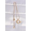 316L Çelik Zincir Gold Renk Ay Yıldız Unisex Kolye 316L Çelik Zincir Gold Renk Ay Yıldız Unisex Kolye