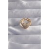 Pirinç Ayarlamalı Gold Renk Zirkon Taşlı Bombeli Kalp Yüzük Pirinç Ayarlamalı Gold Renk Zirkon Taşlı Bombeli Kalp Yüzük
