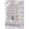 316L Çelik Gold Renk Mavi Mineli Güneş Model Tarot Kolye 316L Çelik Gold Renk Mavi Mineli Güneş Model Tarot Kolye