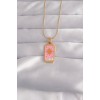 316L Çelik Gold Renk Pembe Mineli Güneş Model Tarot Kolye 316L Çelik Gold Renk Pembe Mineli Güneş Model Tarot Kolye