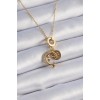 316L Çelik Gold Renk Zirkon Taşlı Ay Yıldız Model Charm Model Kadın Kolye 316L Çelik Gold Renk Zirkon Taşlı Ay Yıldız Model Charm Model Kadın Kolye