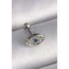 316L Çelik Gümüş Renk Zirkon Taşlı Göz Tragus Piercing 316L Çelik Gümüş Renk Zirkon Taşlı Göz Tragus Piercing