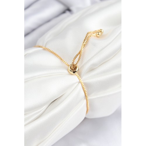 Pirinç Zirkon Taşlı Kelebek Model Gold Renk Asansörlü Kadın Bileklik