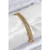 316L Çelik Örme Zincir Model Gold Renk Kadın Bileklik