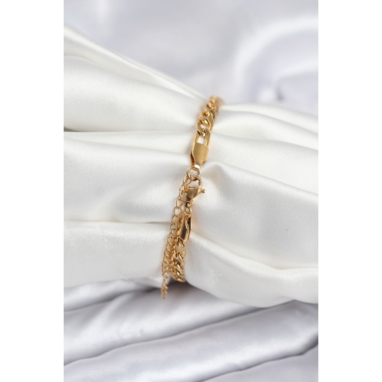 316L Çelik Gold Renk Yazı Yazmaya Uygun Kadın Bileklik