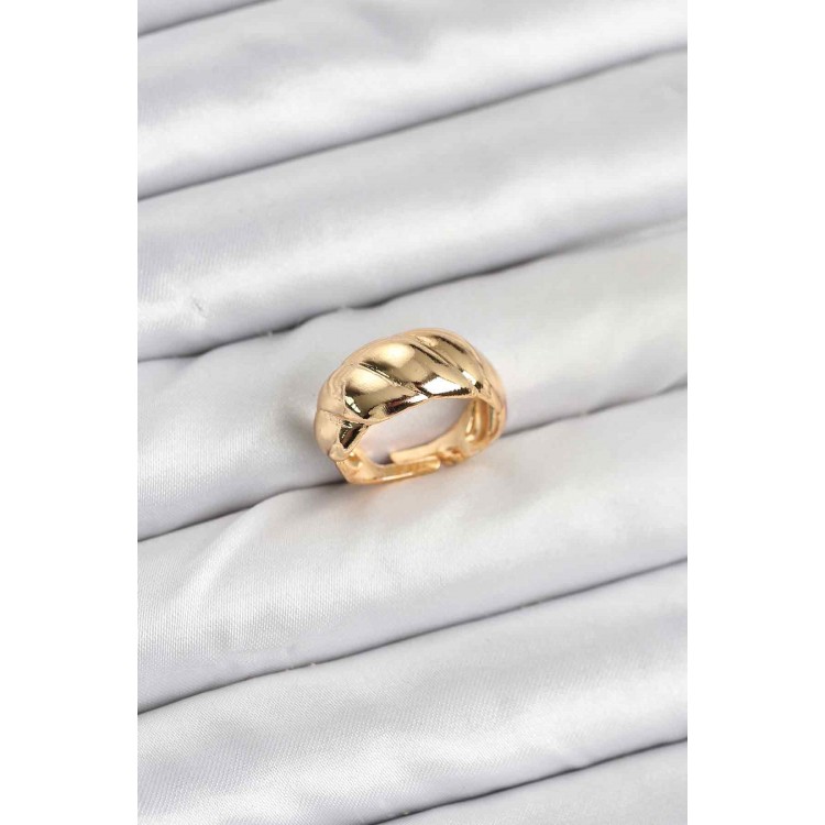 Gold Renk Bombeli Sarmal Yüzük