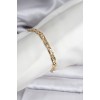 14K Gold Renk Kaplama Zincir Model CM Kadın Bileklik 14K Gold Renk Kaplama Zincir Model CM Kadın Bileklik