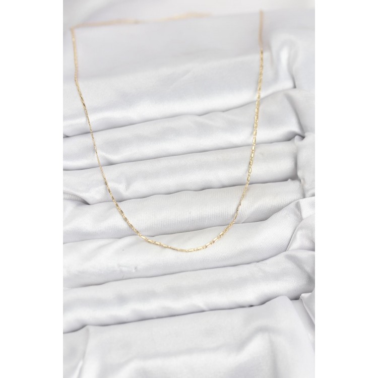 CM 14K Gold Renk Kesme Model 60 cm Kadın Kolye CM 14K Gold Renk Kesme Model 60 cm Kadın Kolye