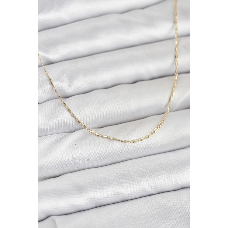 CM 14K Gold Renk Kesme Model 60 cm Kadın Kolye
