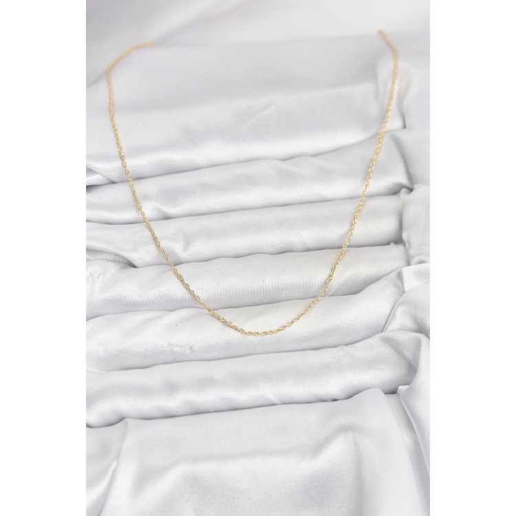 CM 14K Gold Renk Burgu Model 60 cm Kadın Kolye CM 14K Gold Renk Burgu Model 60 cm Kadın Kolye