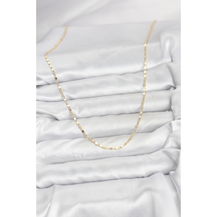 CM 14K Gold Renk Ezme Zincir Model 60 cm Kadın Kolye CM 14K Gold Renk Ezme Zincir Model 60 cm Kadın Kolye