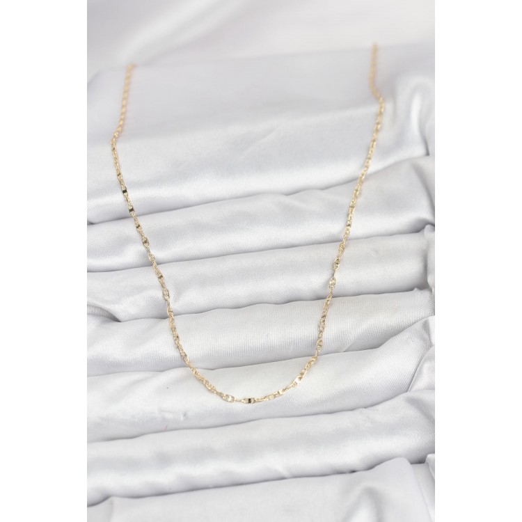 CM 14K Gold Renk Gemici Zincir Model 60 cm Kadın Kolye CM 14K Gold Renk Gemici Zincir Model 60 cm Kadın Kolye