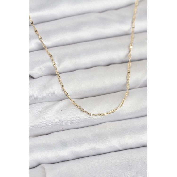 CM 14K Gold Renk Gemici Zincir Model 60 cm Kadın Kolye
