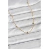 CM 14K Gold Renk Pirinç Top Zincirli 60 cm Kadın Kolye CM 14K Gold Renk Pirinç Top Zincirli 60 cm Kadın Kolye