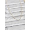 CM 14K Gold Renk İnce Top Zincirli 60 cm Kadın Kolye