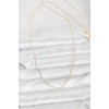 CM 14K Gold Renk İnce Top Zincirli 60 cm Kadın Kolye