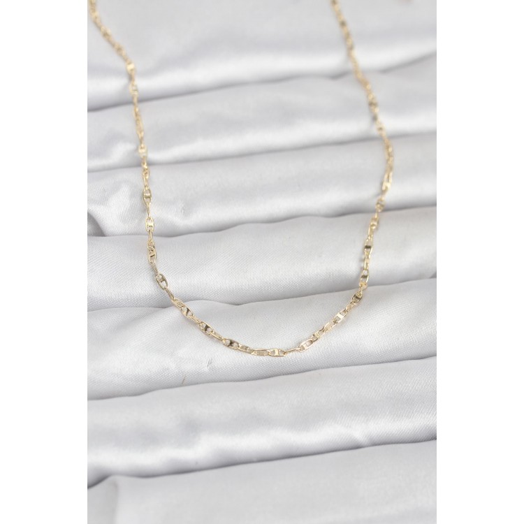 CM 14K Gold Renk Gemici Zincir Model 60 cm Kadın Kolye