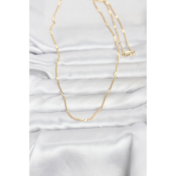 CM 14K Gold Renk Lazer Puntalı Model 60 cm Kadın Kolye CM 14K Gold Renk Lazer Puntalı Model 60 cm Kadın Kolye