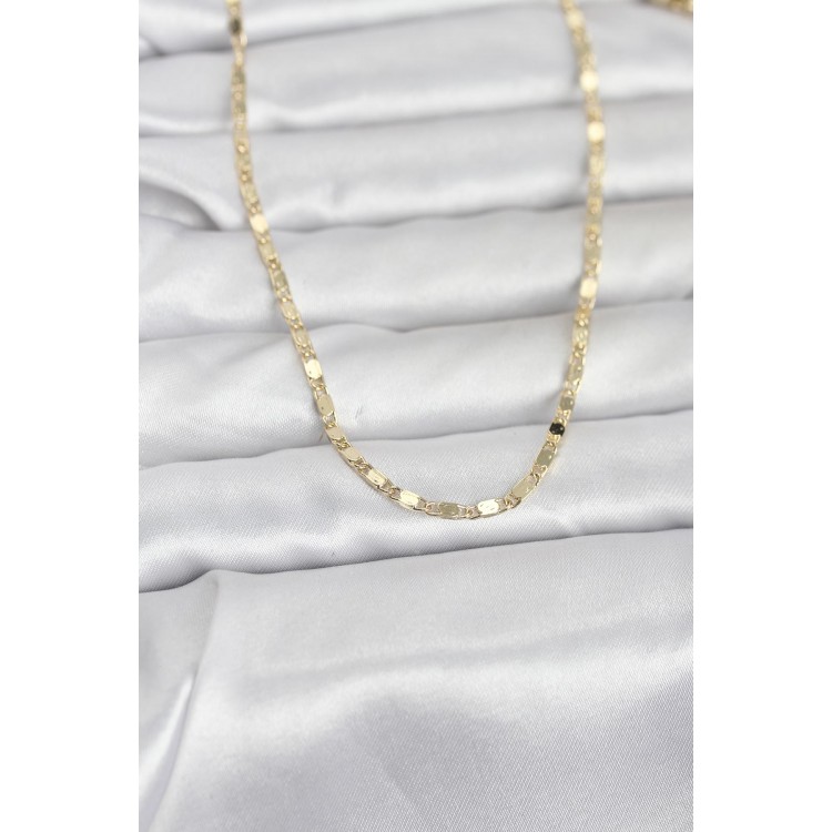 CM 14K Gold Renk Ezme Zincir 60 cm Kadın Kolye