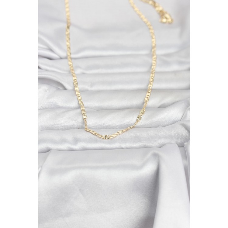 CM 14K Gold Renk Lazer Zincirli Model 60 cm Kadın Kolye CM 14K Gold Renk Lazer Zincirli Model 60 cm Kadın Kolye