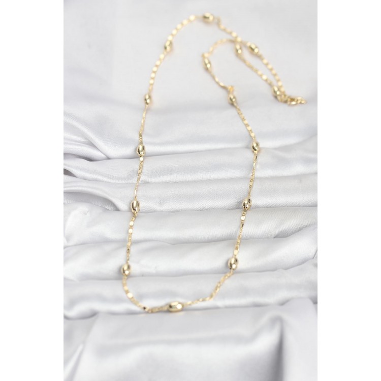 CM 14K Gold Renk Damla Topçuklu Zincir Model 60 cm Kadın Kolye CM 14K Gold Renk Damla Topçuklu Zincir Model 60 cm Kadın Kolye