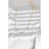 CM 14K Gold Renk Damla Topçuk Model Zincirli 60 cm Kadın Kolye
