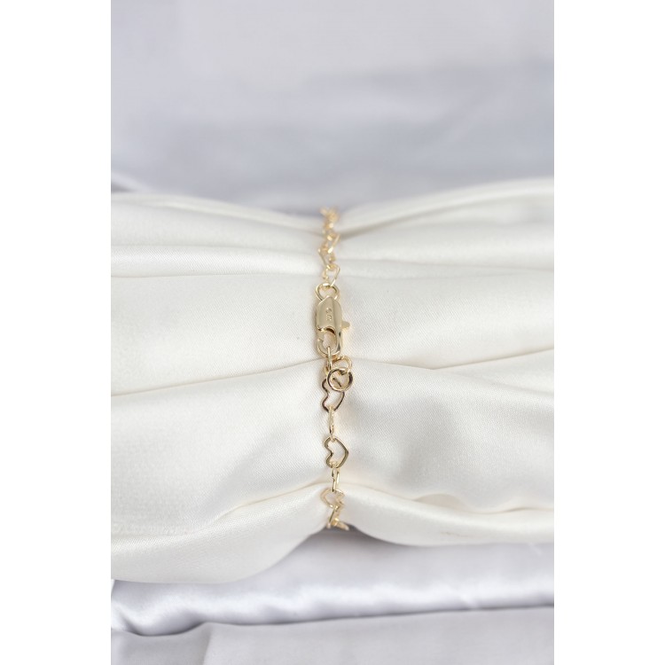 CM 14K Gold Renk Kalpli Zincir Model Kadın Bileklik