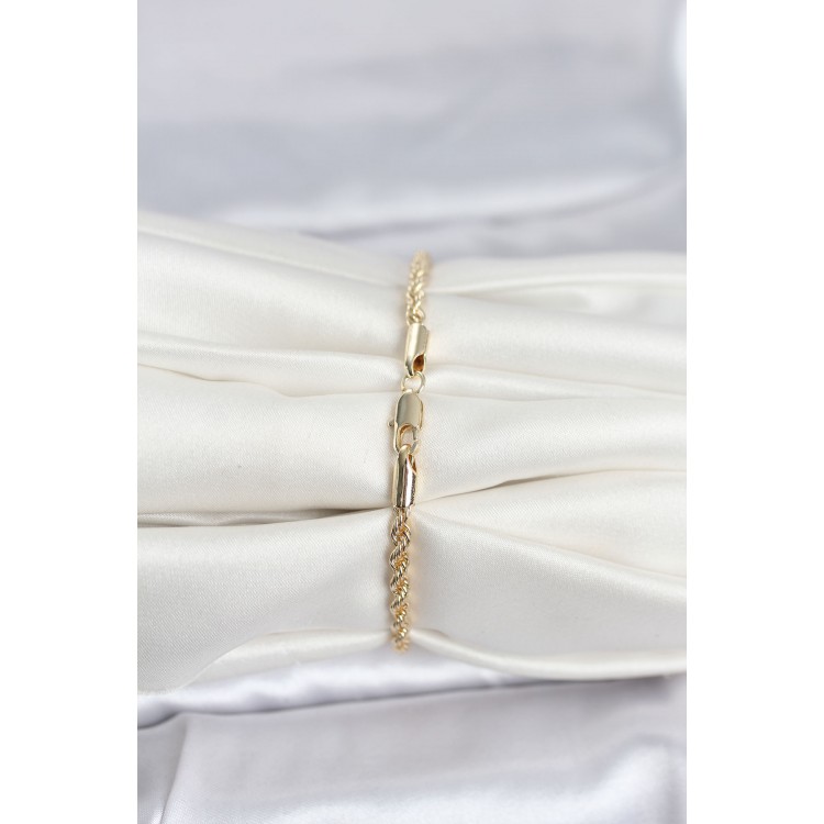 CM 14K Gold Renk Burgu Model Kadın Bileklik