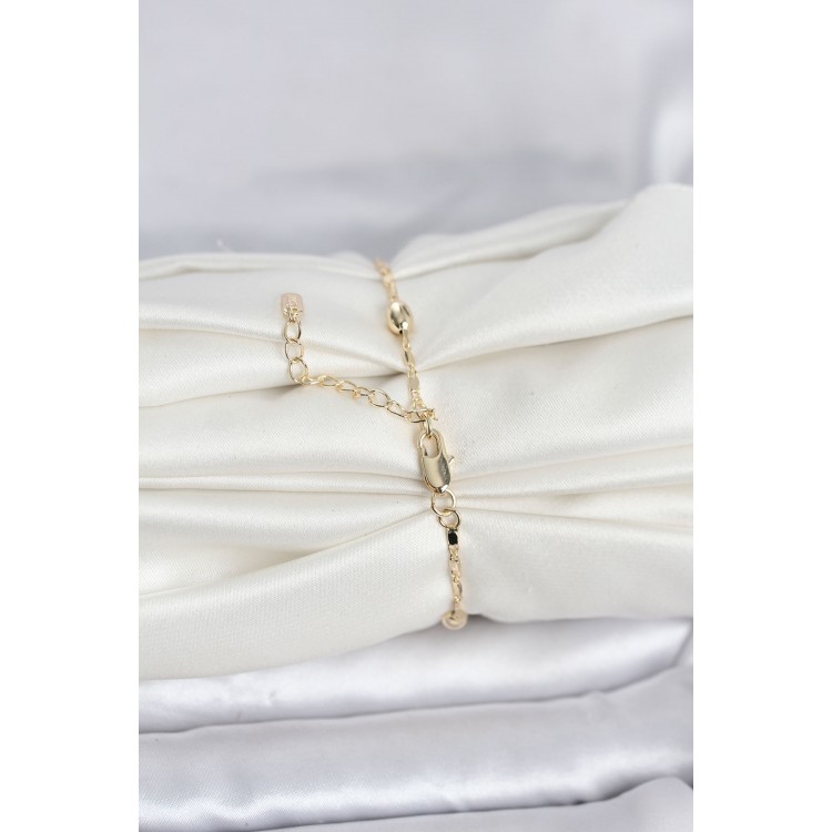 CM 14K Gold Renk Damla Topçuk Model Kadın Bileklik