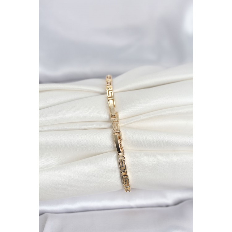 CM 14K Gold Renk Geometrik Model Kadın Bileklik